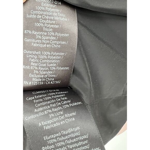 Mackage Vimka Bomber Goat Suede Dusty Pink Jacket Size Small - Picture 8 of 9